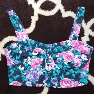 Floral crop top